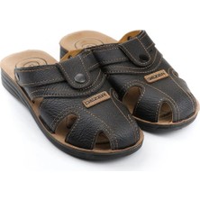 Gezer 09878 Rahat 4 Nokta Taban Kapalı Erkek Terlik Sandalet