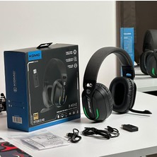 Komc GT-100 Rgb Aydınlatmalı Tri-Mode Kablosuz Gaming Kulaklık - 2.4g, Bluetooth, Type-C, Sıfır Gecikme E-Spor / Fps Kulaklığı