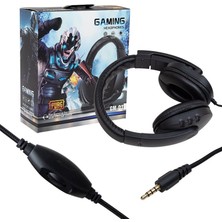 HELLO HL-5351 3.5MM STEREO KABLOLU LEDLİ MİKROFONLU SİYAH OYUNCU KULAKLIK