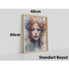 Wood Design World Ahşap Çerçeve 40  x  60  cm  Modern Uv Baskı Tablo