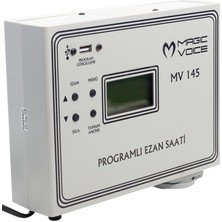 Magicvoice MV-145 3 Hocalı Programlı Duvar Tipi Ezan Saati