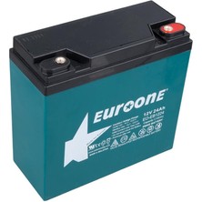 Caddemia Euroone EO-EB1224 12V 24AH E-Bıke Elektrikli Bisiklet Aküsü (180 x 76 x 167 Mm) (4434)