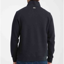 Lacoste  Fermuar Yaka  Lacivert Özel Arma Regular Fit Uzun Kol