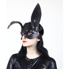 Shibari Türk Hakiki Deri El Yapımı Bunny Mask