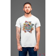 Bumeta Paw Petrol Chase Marshall Rocky Rubble Skye Zuma Karakter Characters Unisex Tişört T-Shirt