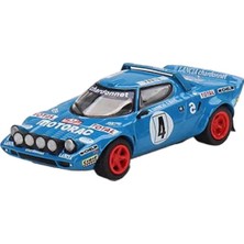 Mini GT 1:64 Diecast Lancia Stratos Hf 4nd 1979 Rally Montecarlo Winner  Model Araba