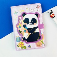 Çılgıntrend Panda Tasarımlı Kabartma Kapaklı Defter