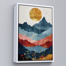 Miyrem^#canvas Serie  Dağların Üstündeki Güneş Manzarası TABLO-7613