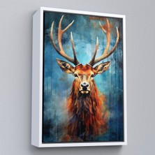 Miyrem^#canvas Serie  Suluboya Geyik TABLOSU-7536