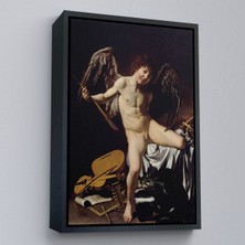 Miyrem canvas Serie  Caravaggio - Aşk Meleği/tanrısı Victor Tablo - Cupid As VICTOR-8060
