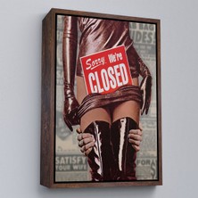 Miyrem canvas Serie  Sorry We're Closed Tablo - Üzgünüm KAPALIYIZ-7705