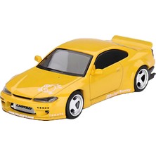 Mini GT 1:64 Diecast Nissan Silvia (S15) Rocket Bunny Bronze Yellow  Model Araba