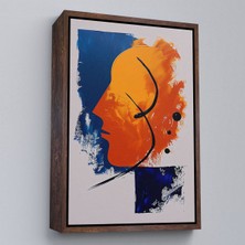 Miyrem canvas Serie  Yağlıboya Görünümlü Soyut Insan Silüeti TABLO-7650