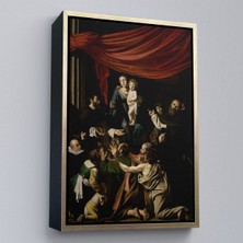 Miyrem canvas Serie  Caravaggio - Tesbih Madonnası Tablo - Madonna Of The ROSARY-7360
