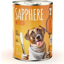 Sapphere Kümes Hayvanlı Yetişkin Köpek Maması Konserve 400 gr