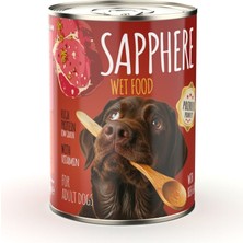 Sapphere Kırmızı Etli Yetişkin Köpek Maması Konserve 400 gr