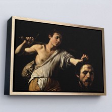 Miyrem canvas Serie  Caravaggio - David With The Head Of Goliath, Davud Goliath'ın Başı TABLOSU-7066