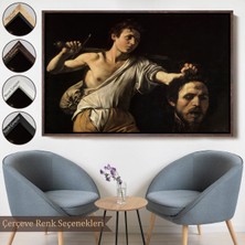Miyrem canvas Serie  Caravaggio - David With The Head Of Goliath, Davud Goliath'ın Başı TABLOSU-7066