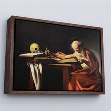 Miyrem canvas Serie  Caravaggio - Saint Jerome Yazma TABLO-7124