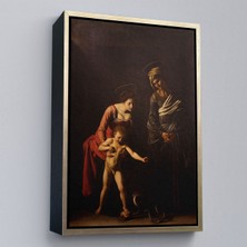 Miyrem canvas Serie  Caravaggio - Madonna ve Çocuk, Aziz Anne Ile TABLO-7359