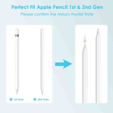 Fogy Apple Pencil 2./1. Nesil ve Apple Pencil Pro/usb-C Için iPad Pro/mini/air Dayanıklı 6 Yedek Uçları