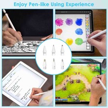 Fogy Apple Pencil 2./1. Nesil ve Apple Pencil Pro/usb-C Için iPad Pro/mini/air Dayanıklı 6 Yedek Uçları