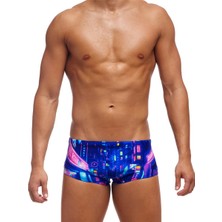 Funky Trunks Cyber City Erkek Antrenman Mayo, 14CM Trunks