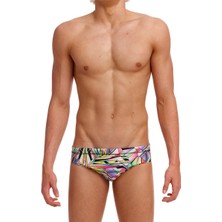 Funky Trunks Scissor Kick Erkek Dikişli Slip Antrenman Mayo, 8cm Seamed Briefs