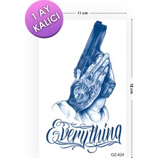 BP Tattoo 1 Ay Kalıcı Tattoo Silah Dövmesi Gun Tattoo
