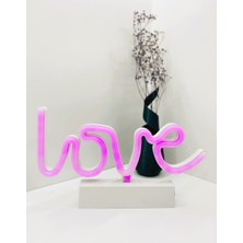 Trend Robo Love Yazılı 3D LED Masa Lambası