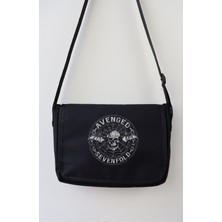 Fuddy Moda Avenged Sevenfold Yazılı Postacı Çantası, Unisex Rock Band Baskılı Omuz Çantası