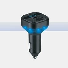 Zuidid FM15 Hızlı Şarj Destekli Bluetooht 5.3 Araç Kiti - Fm Transmitter