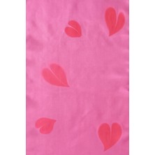 ElifEbru Exclusive Handicrafts Ebru Sanatı El Yapımı Ipek Kadın Fular Pembe Kalp Desenli Ogf 68