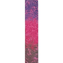 ElifEbru Exclusive Handicrafts Ebru Sanatı El Yapımı Ipek Kadın Fular Pembe Lacivert Gri Çok Renkli Ogf 67