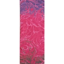 ElifEbru Exclusive Handicrafts Ebru Sanatı El Yapımı Ipek Kadın Fular Pembe Lacivert Gri Çok Renkli Ogf 67