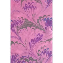 ElifEbru Exclusive Handicrafts Ebru Sanatı El Yapımı Ipek Kadın Fular Pembe Çok Renkli Ogf 65