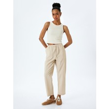 Beli Bağlamalı Cepli Balon Form Pantolon