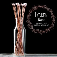 Loren Rose 35 cm Örgü Şişi Seti