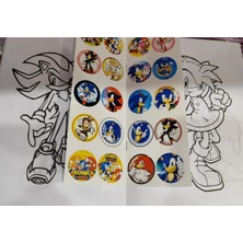 4 Adet Stickerli Boyama Kitabı (Minnie,pijamaske,toca Boca Life,sonic Figürlü