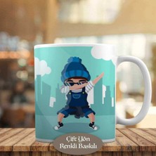 Asilmeydan Mutlu Dabbing Dansçısı Kupa Bardak Hediyelik-23-2147856334