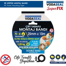 Vodaseal | Çift Taraflı Montaj Bandı, 25 Mm, 10 M