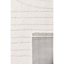 Passion Iskandinav  Salon Halısı Mutfak Halısı  Yolluk Beyaz Krem Halı Yumuşak Tozumaz Halı P-01
