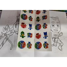 4 Adet Stickerli Boyama Kitabı (Arabalar,sonic,roblox,pijamaske Figürlü