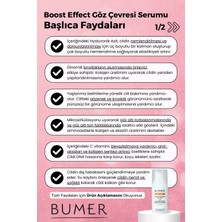 Bumer Kırışık Karşıtı Canlandırıcı Kafein & Vitamin C İçerikli Onarıcı Etkili Göz Çevresi Bakım Serumu Eye Cream Altı Ve Morluk Giderici 1006