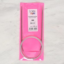 Loren Crafts 3.5  mm Çelik Misinalı Şiş 100  cm