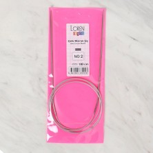 Loren Crafts 3  mm Çelik Misinalı Şiş 100  cm