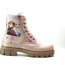 Onlo Ayakkabı FR.0224 Siyah & Pembe Fermuarlı Kız Çocuk Postal Bot