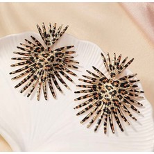 Leopar Metal Küpe