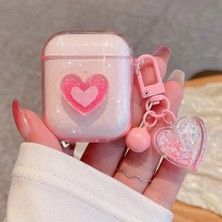 Tzmalloy Apple Kulaklıklar Için Glitter Kristal Aşk Bluetooth Kulaklık Kılıfı Airpods Düşme Önleyici Airpods Pro Için Uygundur (Yurt Dışından)