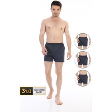 Erkek Penye Füme Boxer 805 3'lü Ekonomik Paket